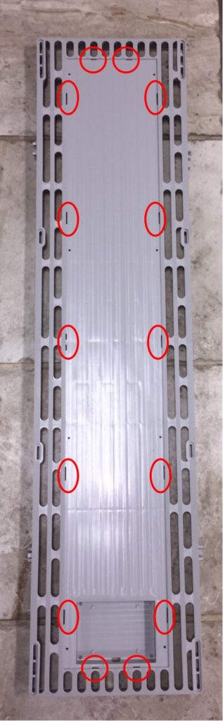 Premium Docking Panel Drain holes